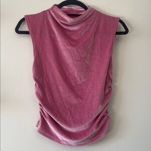 A New Day| Velvet Pink Sleeveless Top|XS|EUC